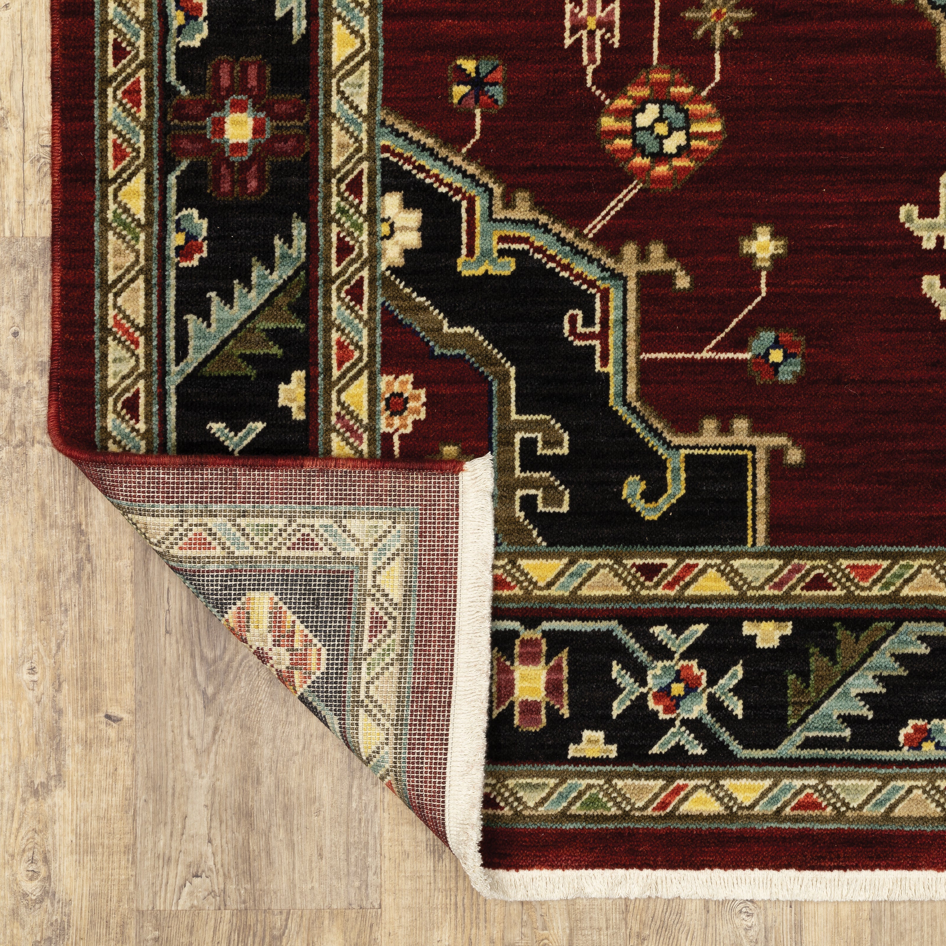 Oriental Weavers Lilihan 92R Red/Black Area Rug