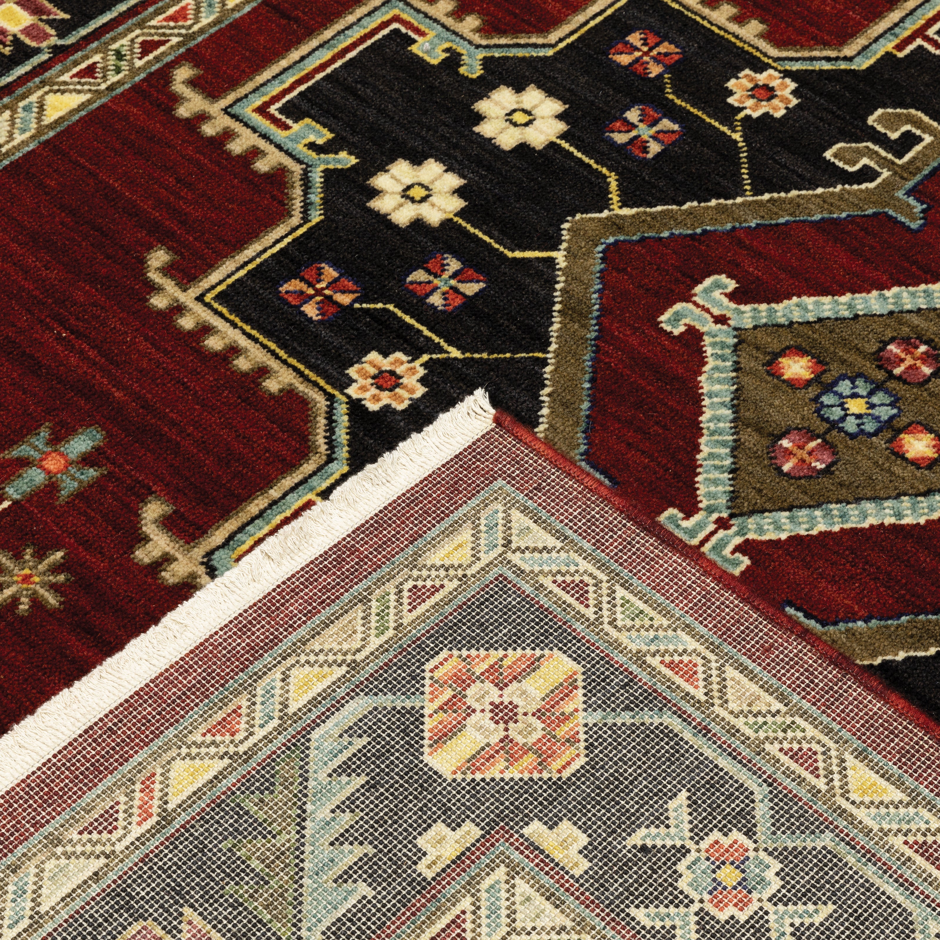 Oriental Weavers Lilihan 92R Red/Black Area Rug