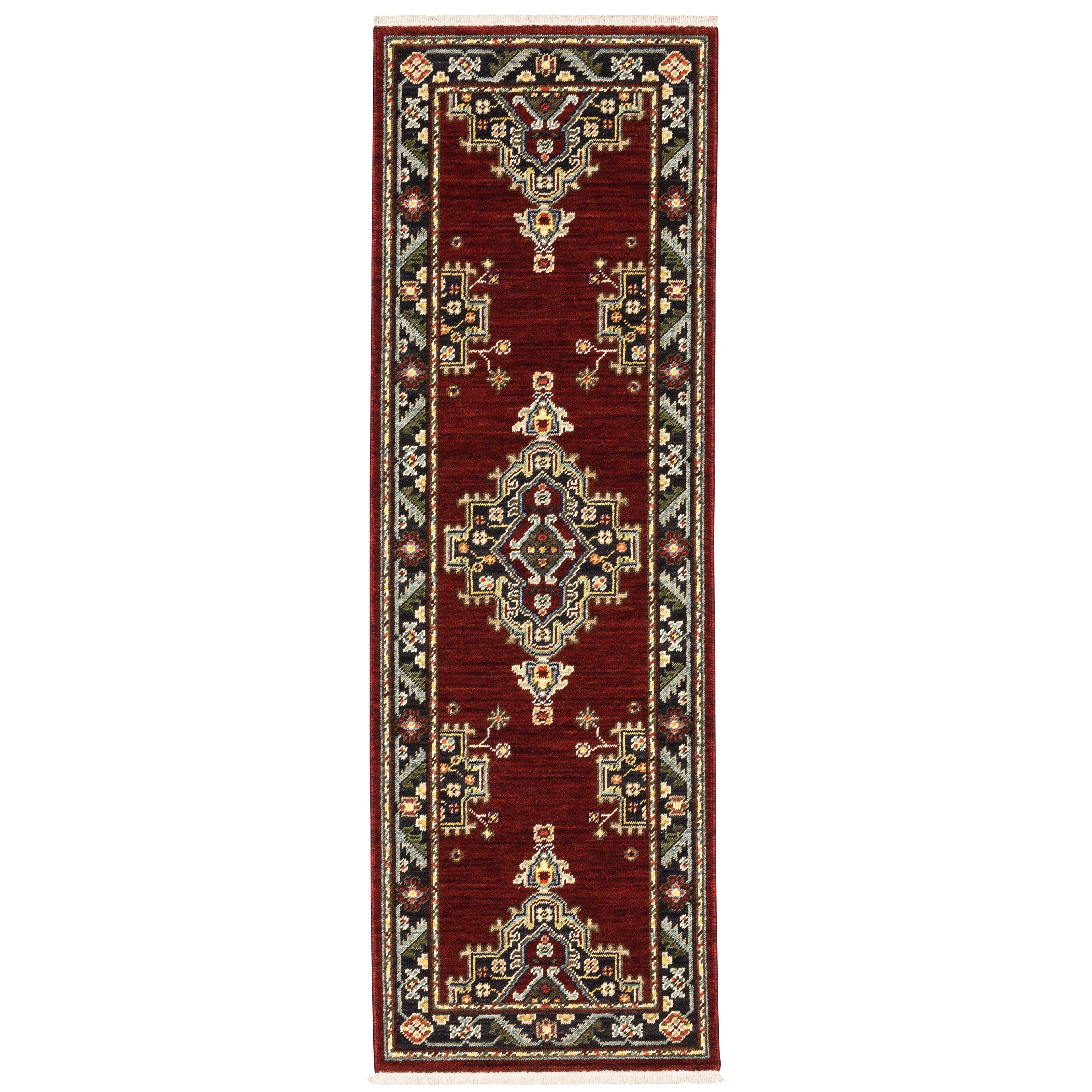 Oriental Weavers Lilihan 92R Red/Black Area Rug