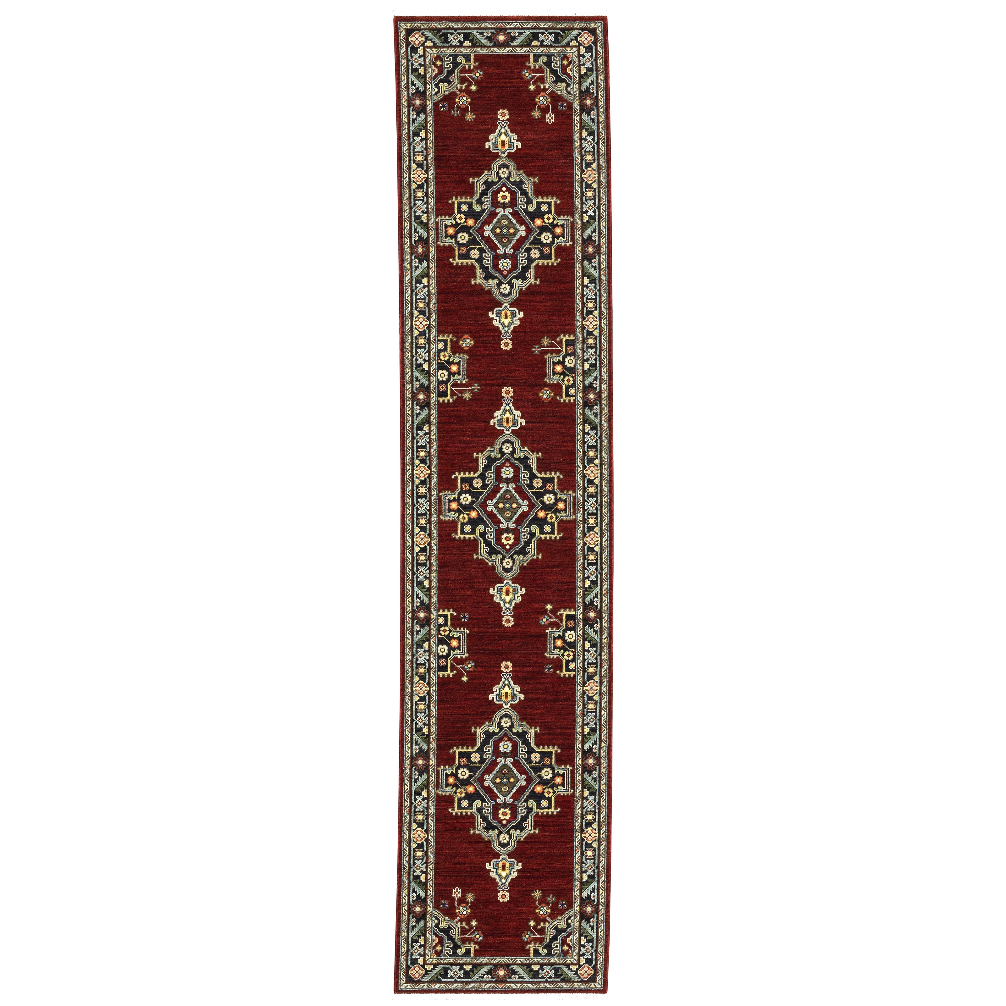 Oriental Weavers Lilihan 92R Red/Black Area Rug