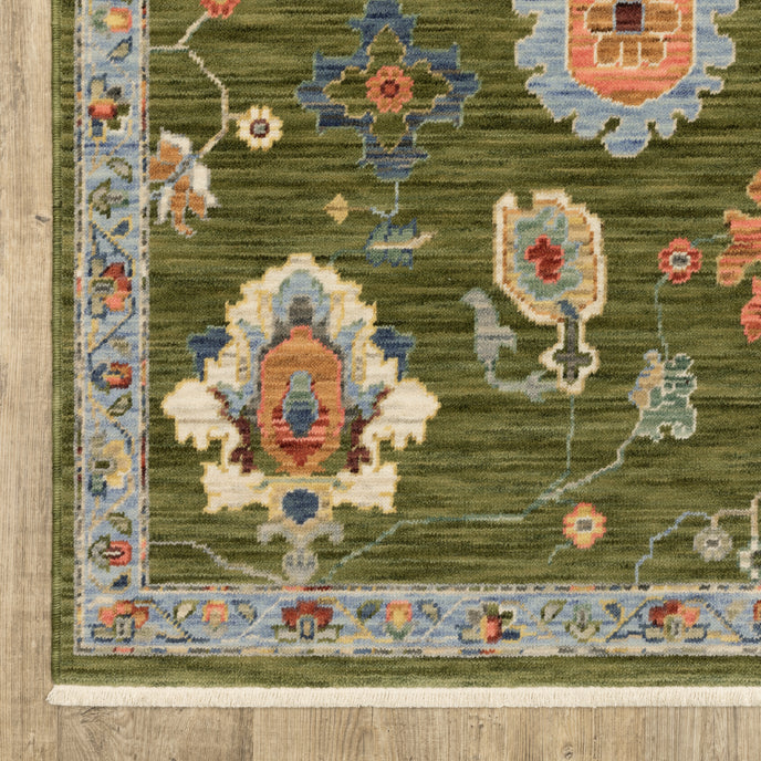 Oriental Weavers Lucca 2863E Green/Multi Area Rug