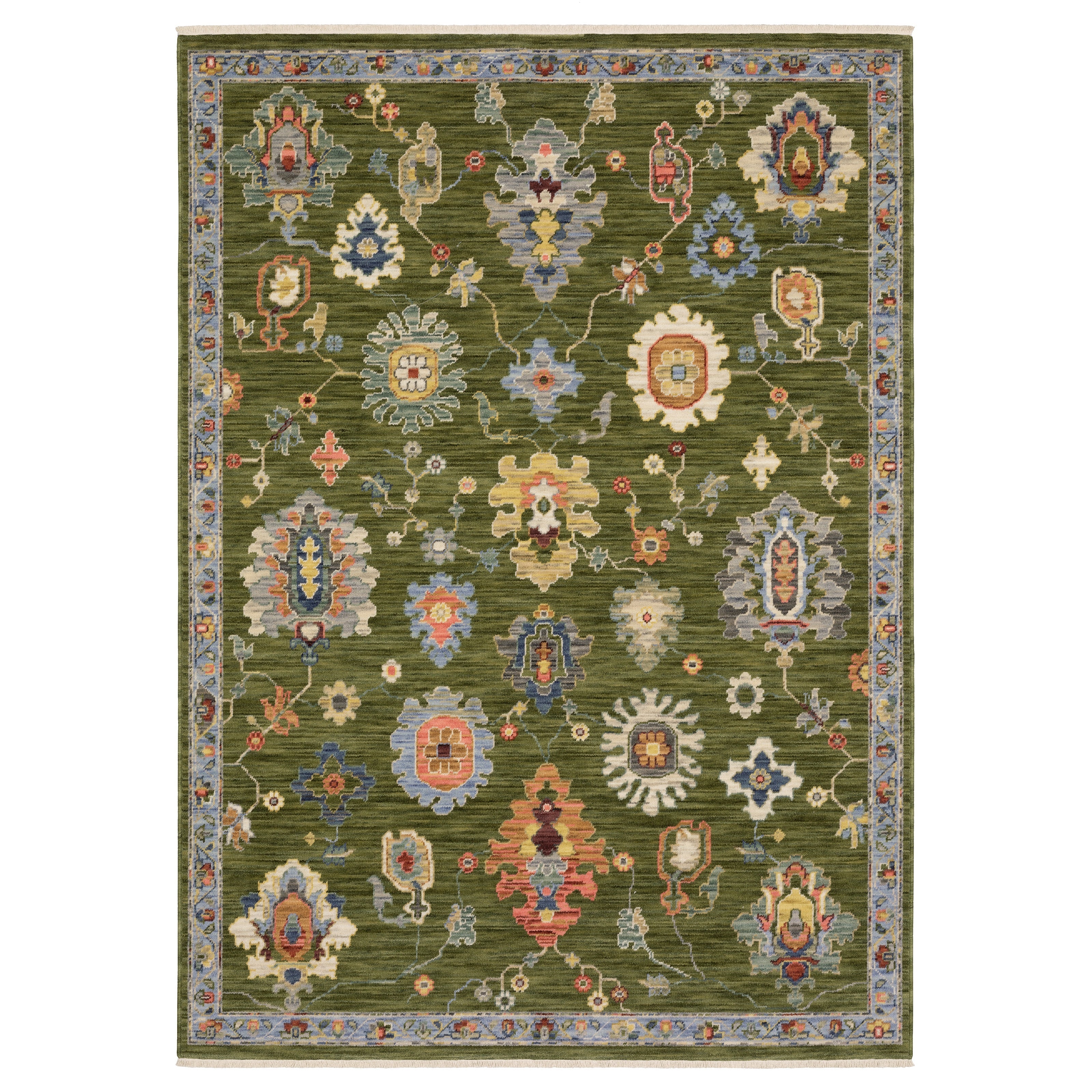 Oriental Weavers Lucca 2863E Green/Multi Area Rug