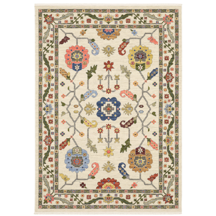 Oriental Weavers Lucca 5506W Ivory/Multi Area Rug