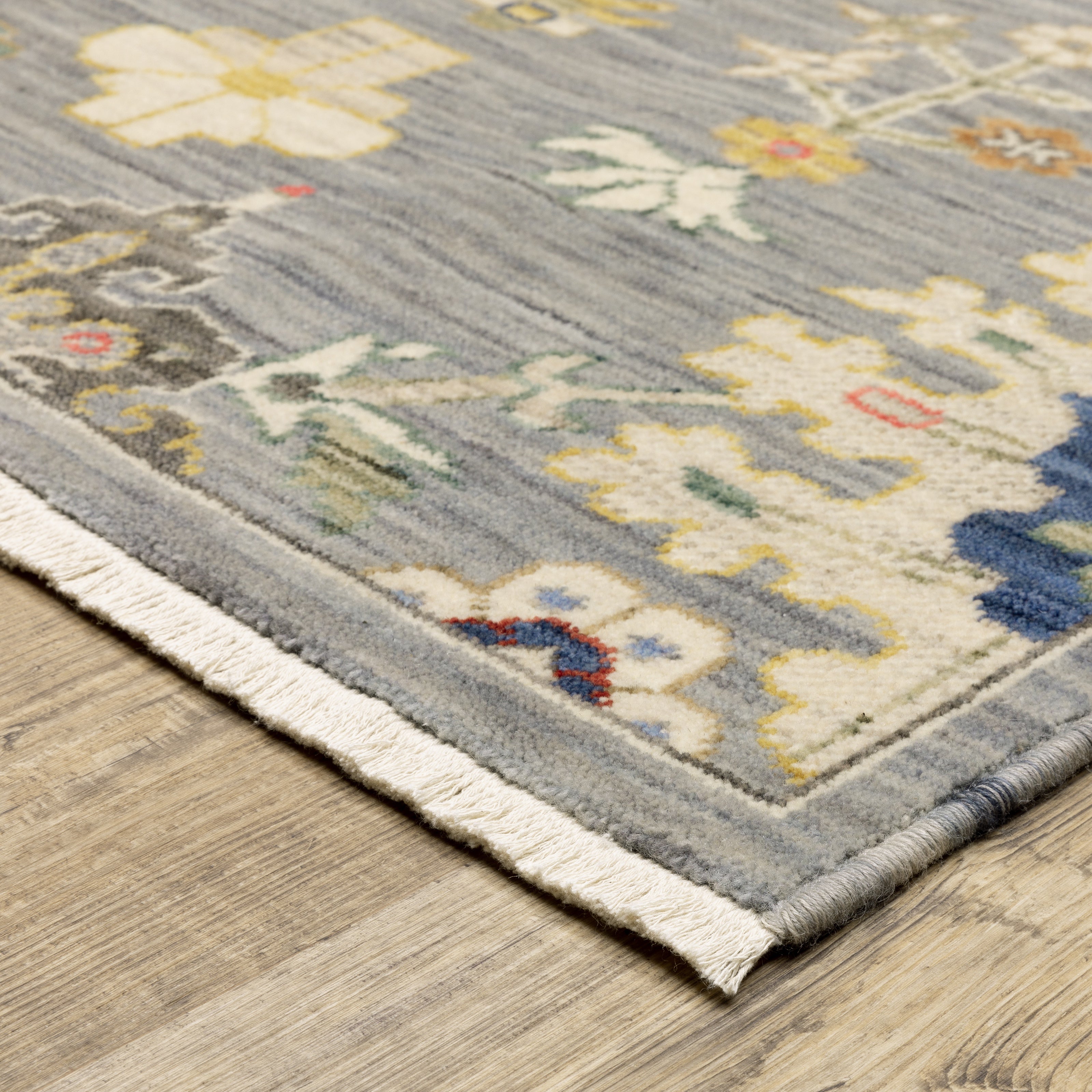 Oriental Weavers Lucca 5507E Grey/Multi Area Rug