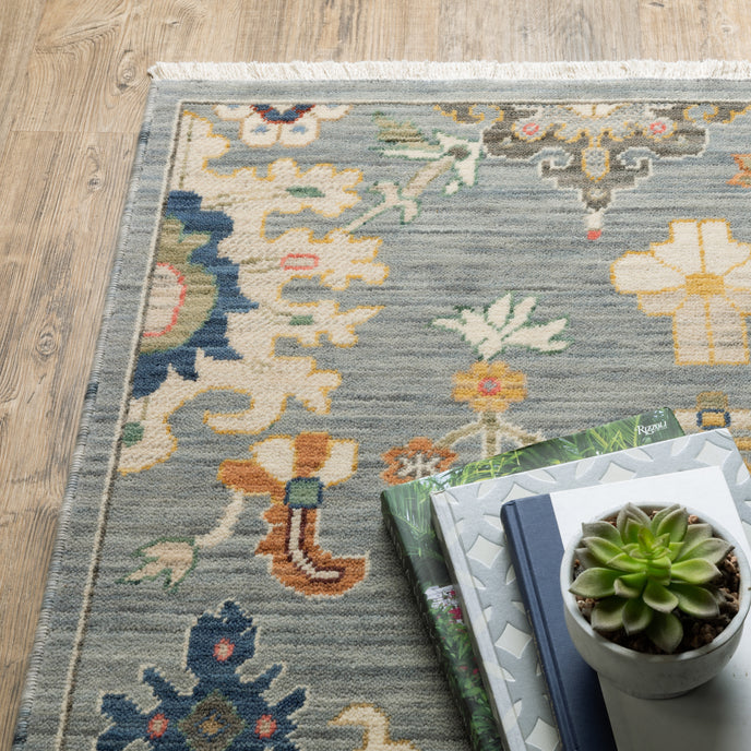 Oriental Weavers Lucca 5507E Grey/Multi Area Rug