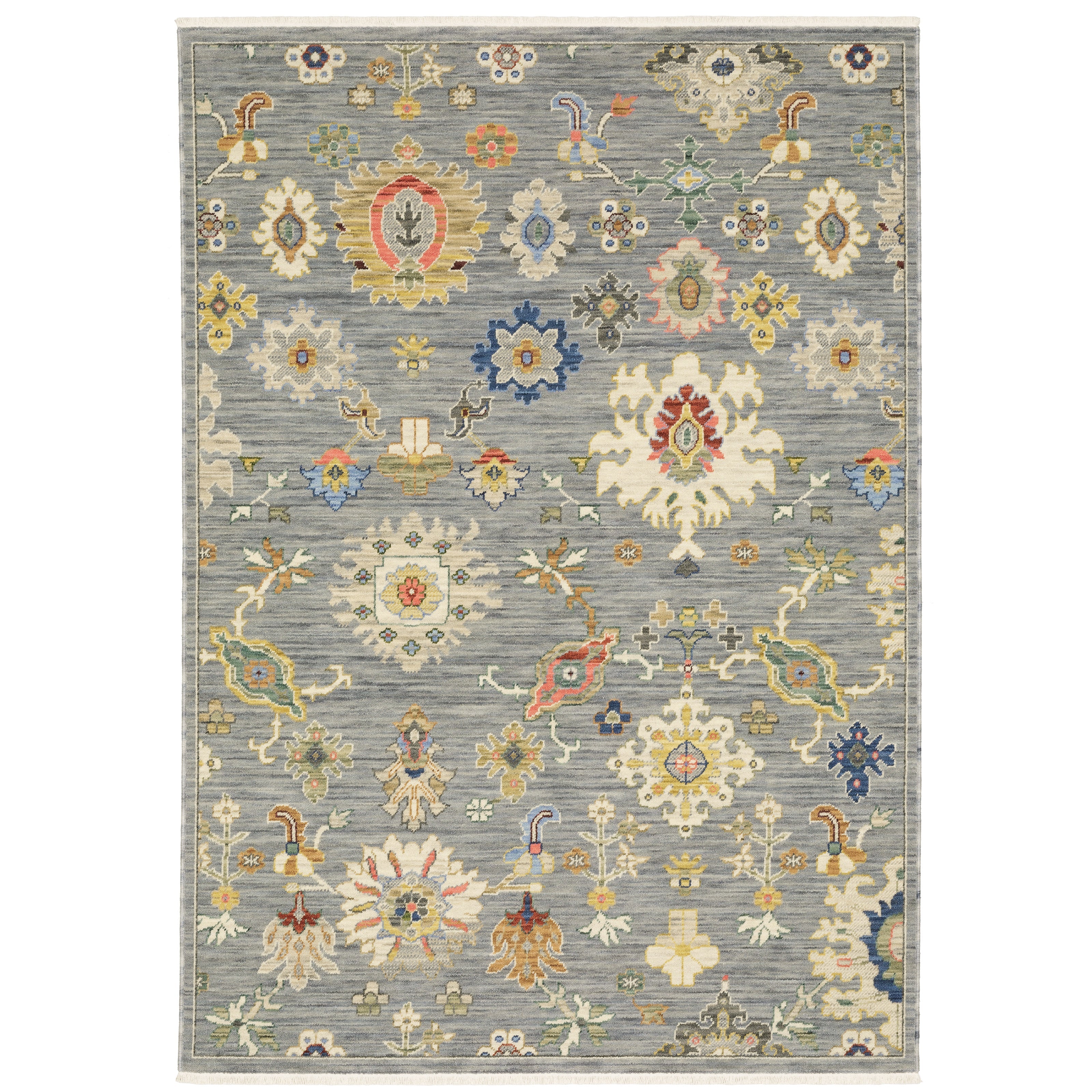 Oriental Weavers Lucca 5507E Grey/Multi Area Rug