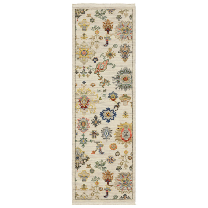 Oriental Weavers Lucca 5507W Ivory/Multi Area Rug
