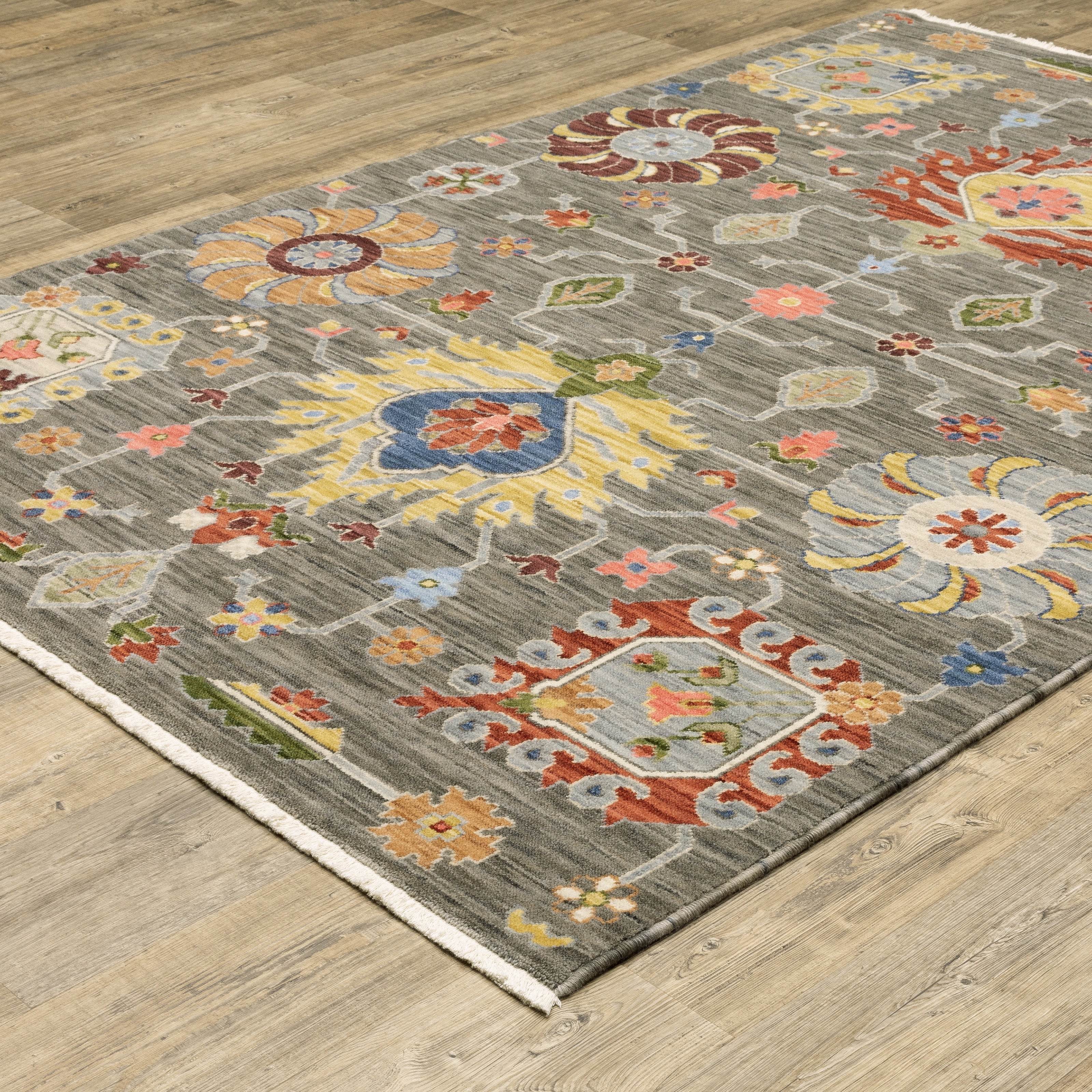 Oriental Weavers Lucca 8111K Grey/Multi Area Rug