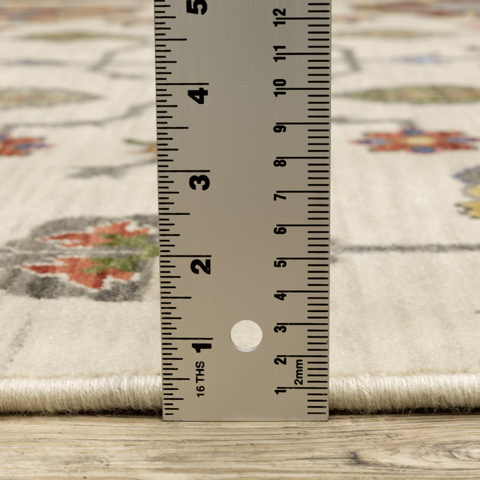 Oriental Weavers Lucca 8111W Ivory/Multi Area Rug
