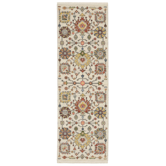 Oriental Weavers Lucca 8111W Ivory/Multi Area Rug