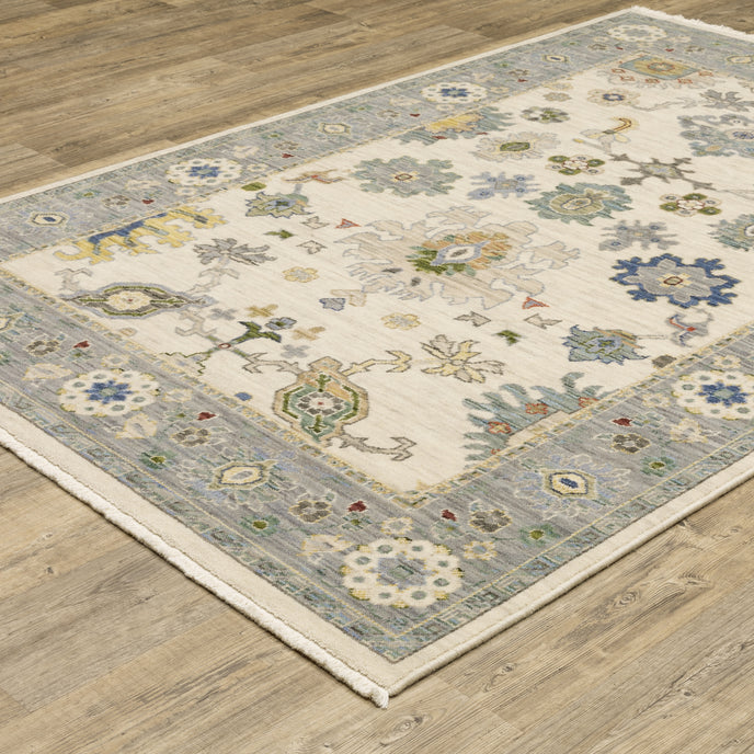 Oriental Weavers Lucca 846H Ivory/Blue Area Rug