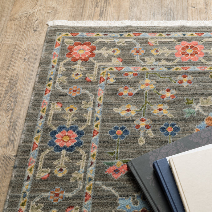 Oriental Weavers Lucca 93K Grey/Multi Area Rug