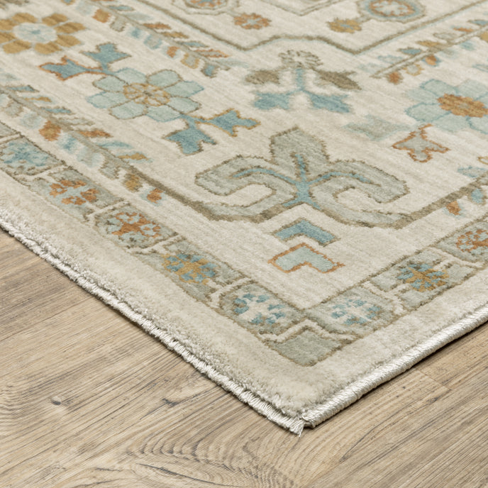 Oriental Weavers Maeve MAE01 Ivory/Blue Area Rug