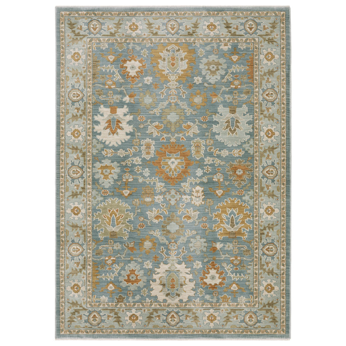 Oriental Weavers Maeve MAE02 Blue/Rust Area Rug