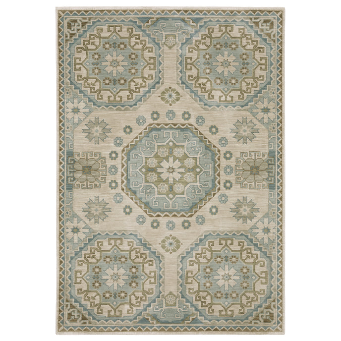 Oriental Weavers Maeve MAE03 Beige/Blue Area Rug