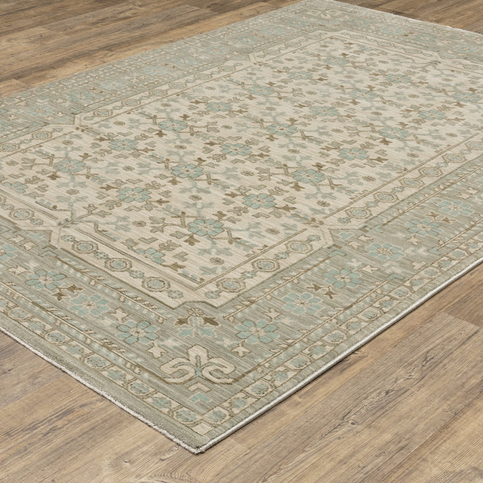 Oriental Weavers Maeve MAE04 Beige/Blue Area Rug