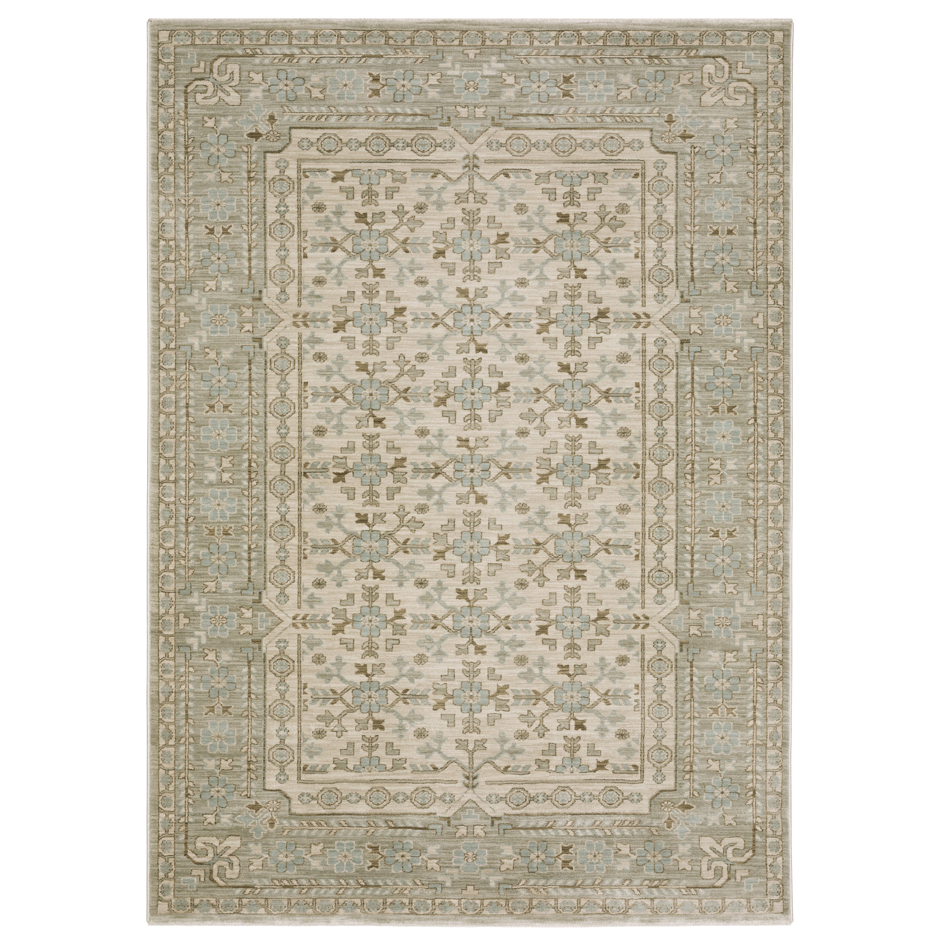 Oriental Weavers Maeve MAE04 Beige/Blue Area Rug
