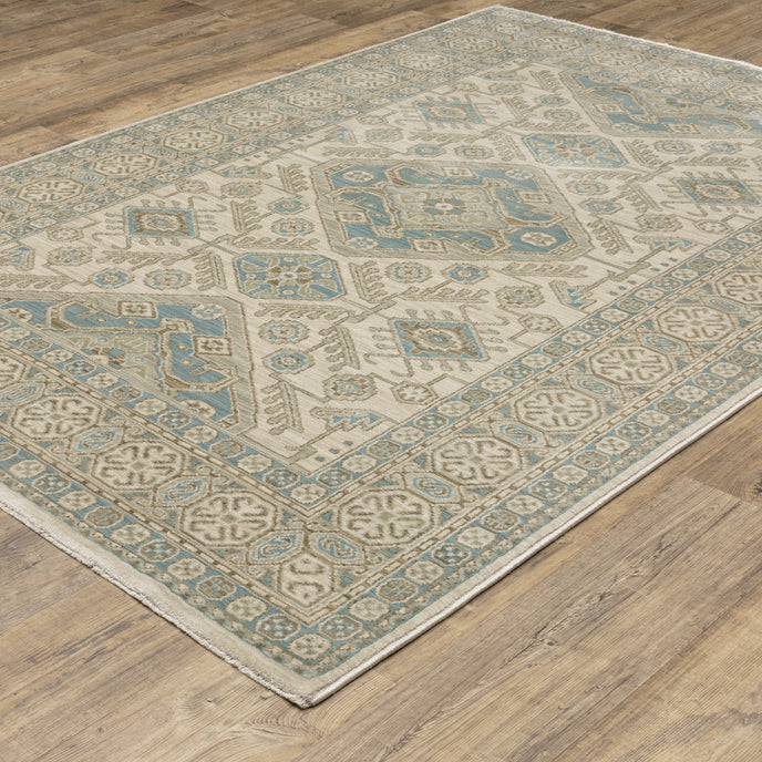 Oriental Weavers Maeve MAE05 Beige/Blue Area Rug