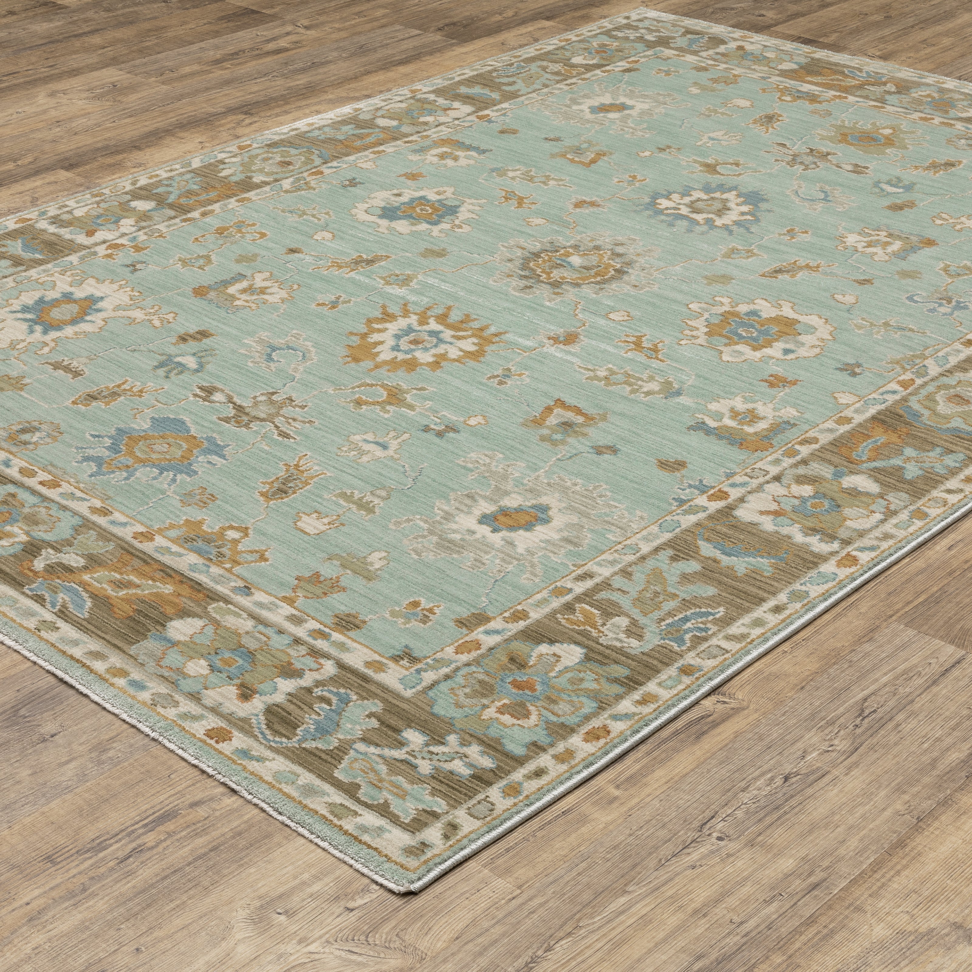 Oriental Weavers Maeve MAE06 Blue/Rust Area Rug