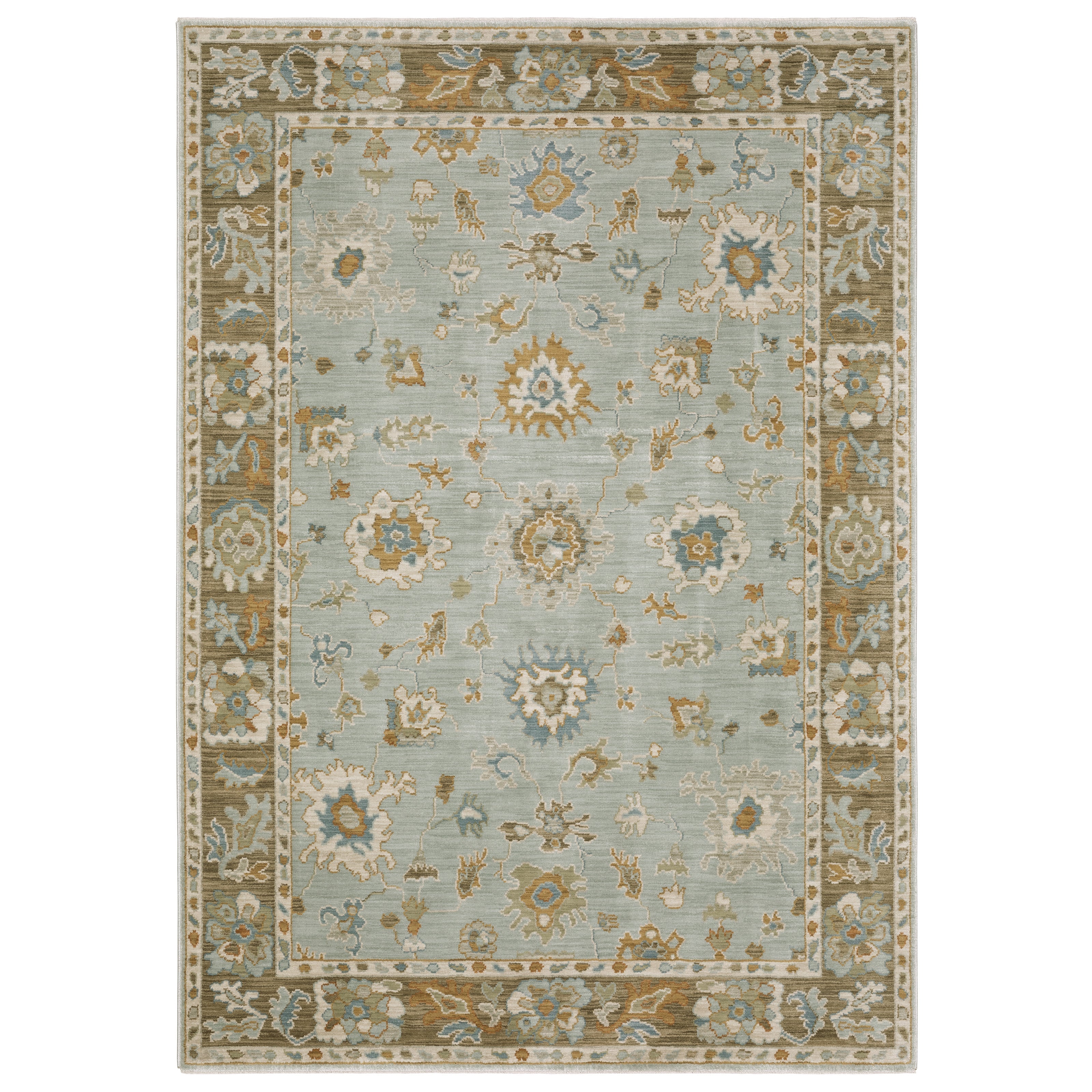 Oriental Weavers Maeve MAE06 Blue/Rust Area Rug