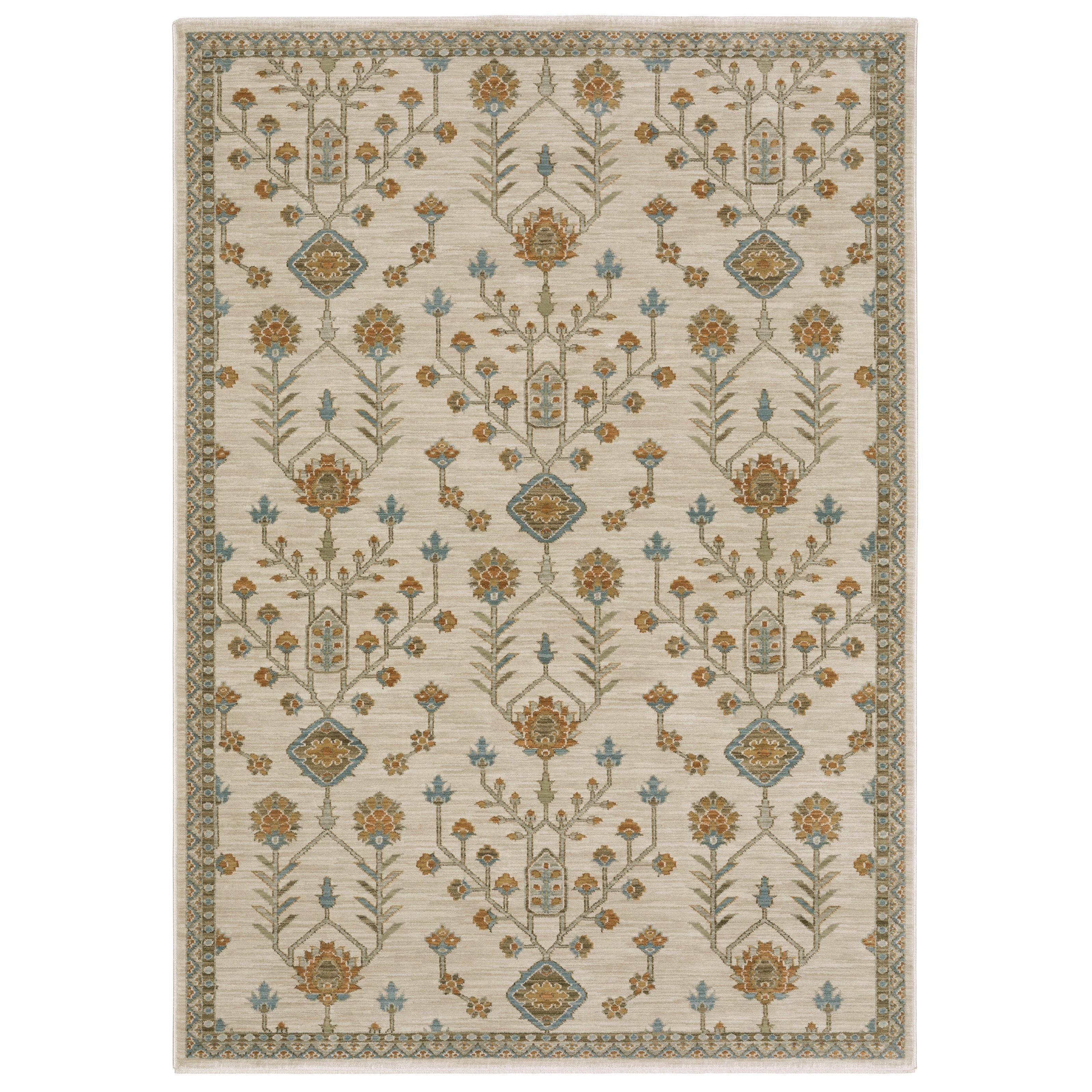 Oriental Weavers Maeve MAE07 Beige/Rust Area Rug