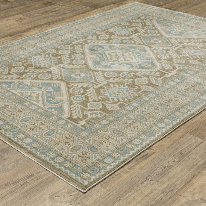 Oriental Weavers Maeve MAE08 Brown/Blue Area Rug