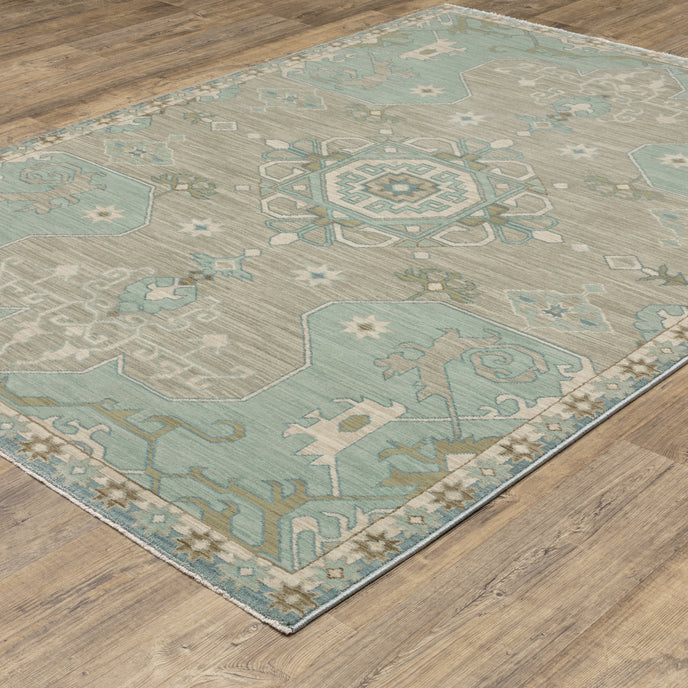 Oriental Weavers Maeve MAE12 Grey/Blue Area Rug