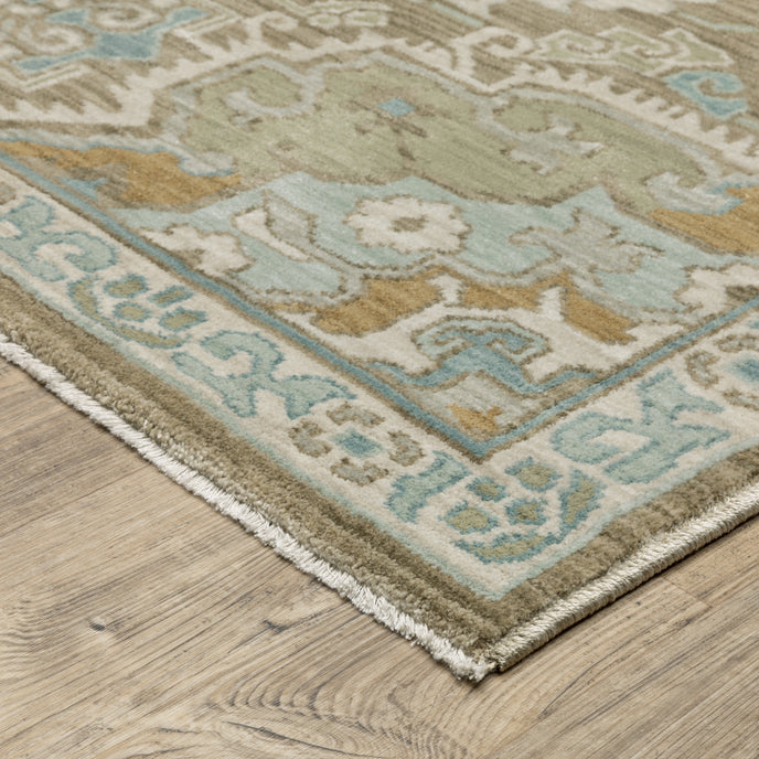 Oriental Weavers Maeve MAE13 Brown/Blue Area Rug