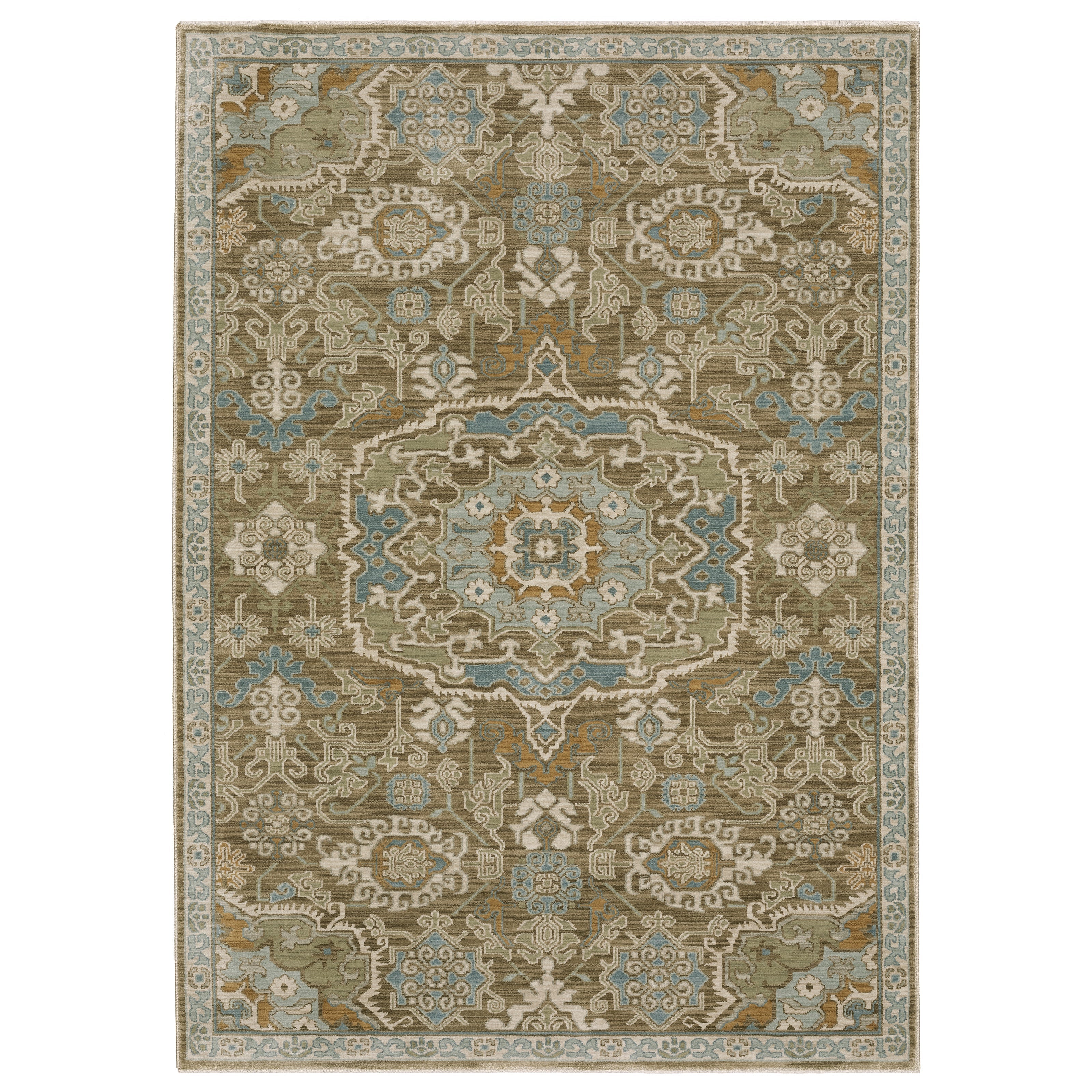 Oriental Weavers Maeve MAE13 Brown/Blue Area Rug