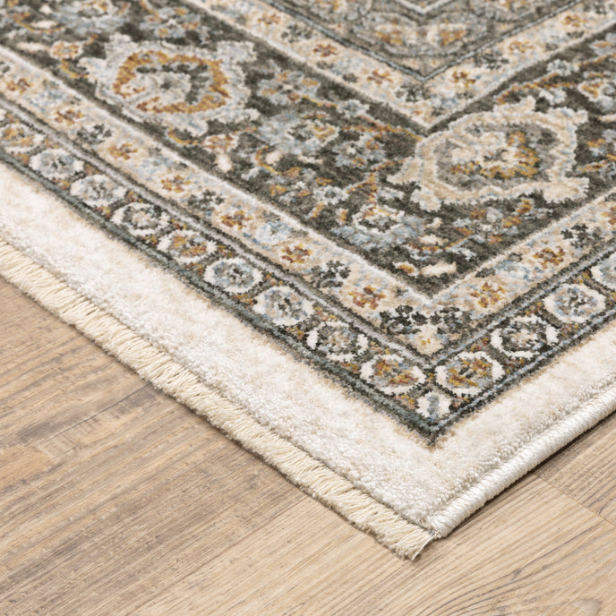 Oriental Weavers Maharaja 2061N Ivory/Charcoal Area Rug