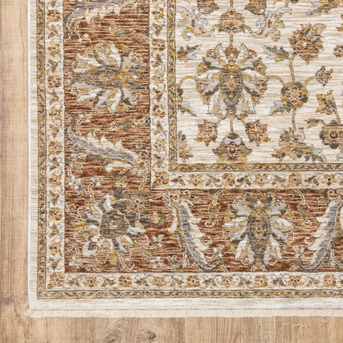Oriental Weavers Maharaja 5091Q Ivory/Rust Area Rug