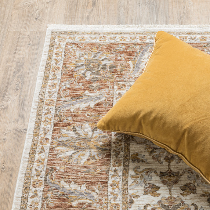 Oriental Weavers Maharaja 5091Q Ivory/Rust Area Rug