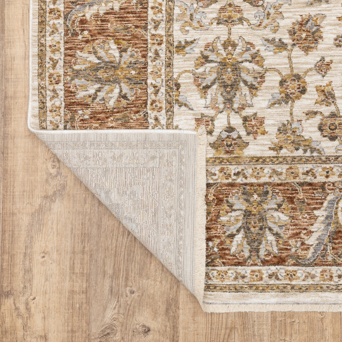 Oriental Weavers Maharaja 5091Q Ivory/Rust Area Rug