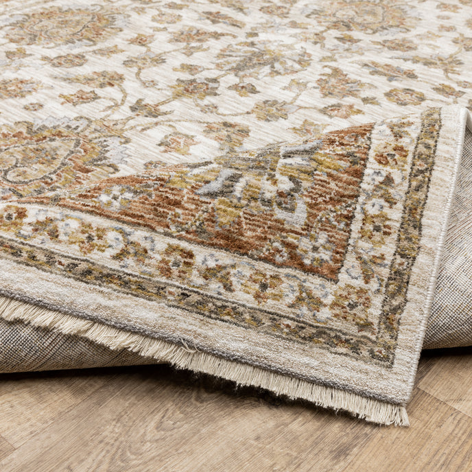 Oriental Weavers Maharaja 5091Q Ivory/Rust Area Rug