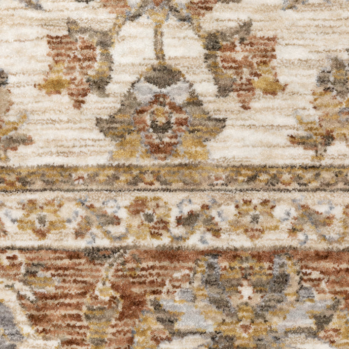 Oriental Weavers Maharaja 5091Q Ivory/Rust Area Rug