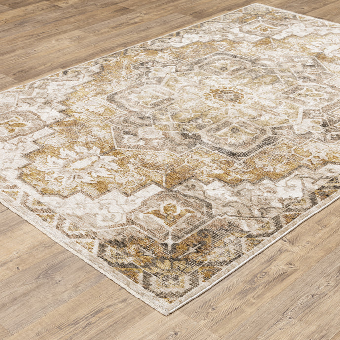 Oriental Weavers Maharaja 661C Gold/Brown Area Rug