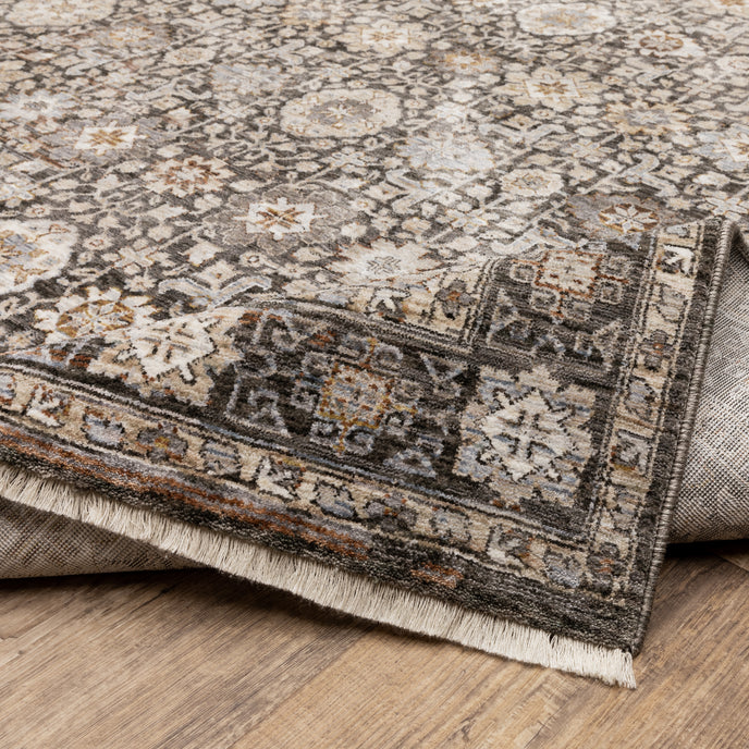 Oriental Weavers Maharaja 71N Charcoal/Ivory Area Rug