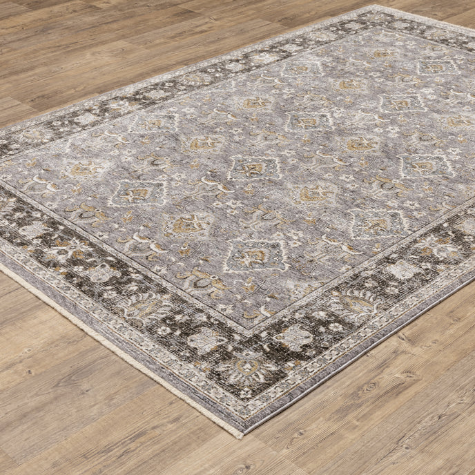 Oriental Weavers Maharaja 91E Grey/Blue Area Rug