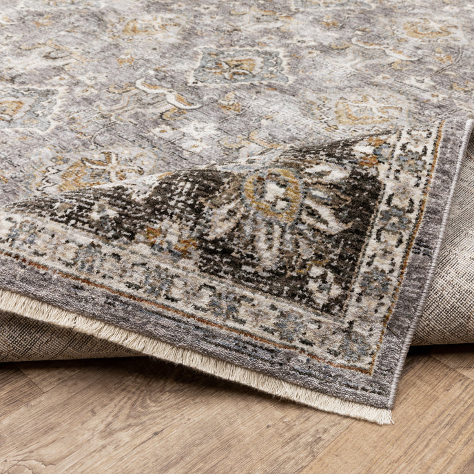 Oriental Weavers Maharaja 91E Grey/Blue Area Rug