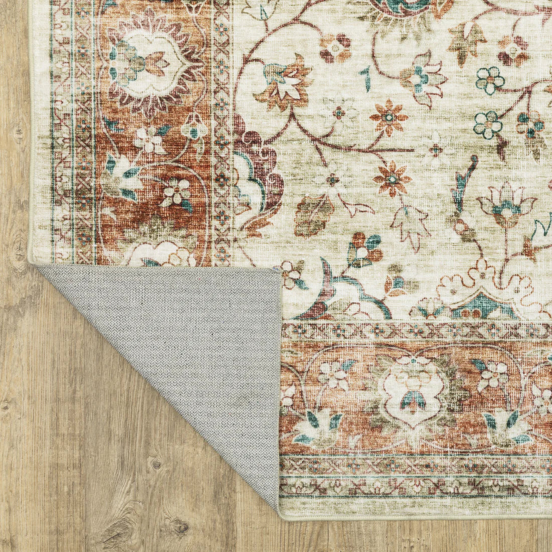 Oriental Weavers Sumter SUM03 Ivory/Rust Area Rug