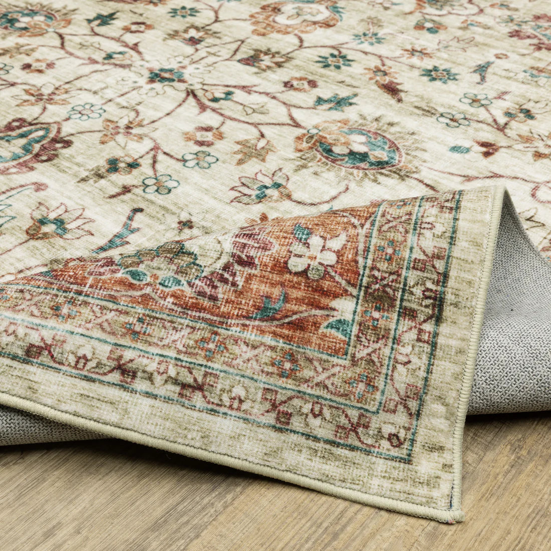 Oriental Weavers Sumter SUM03 Ivory/Rust Area Rug