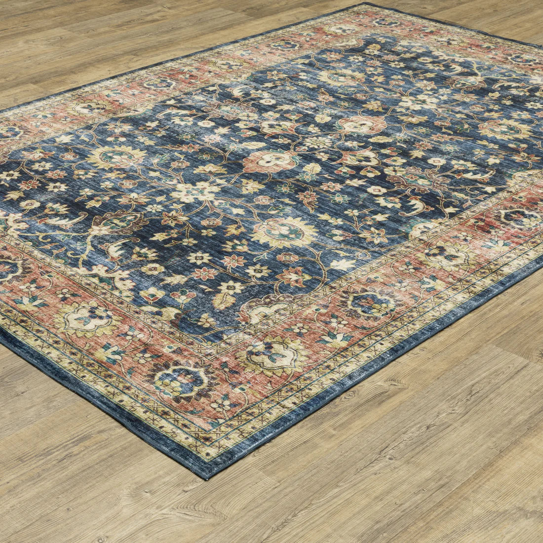 Oriental Weavers Sumter SUM04 Blue/Rust Area Rug