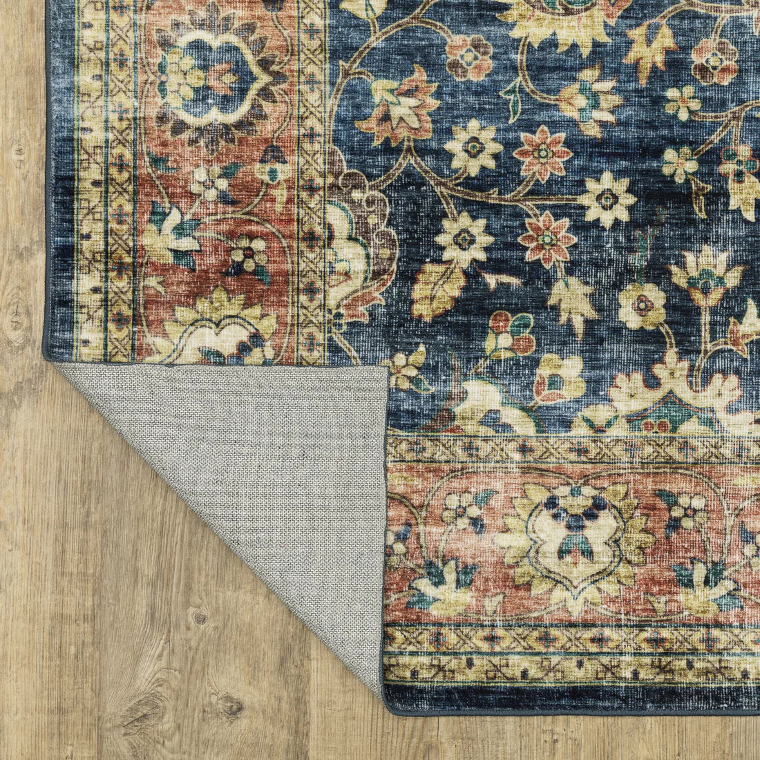 Oriental Weavers Sumter SUM04 Blue/Rust Area Rug