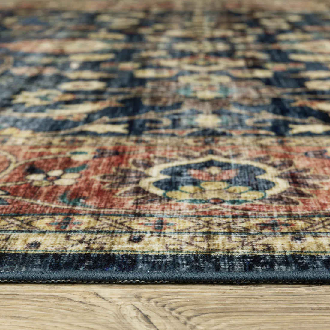 Oriental Weavers Sumter SUM04 Blue/Rust Area Rug
