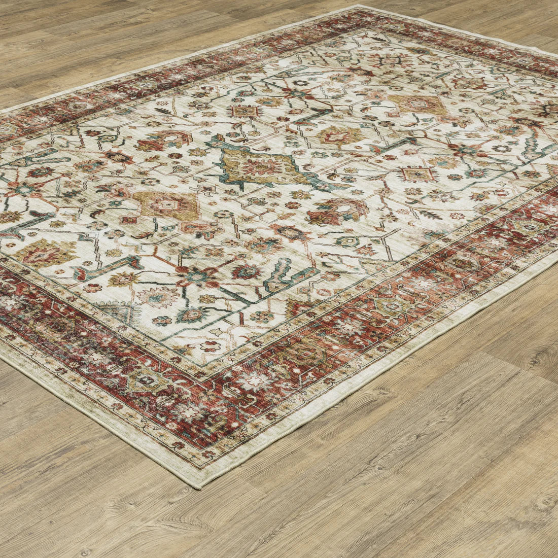 Oriental Weavers Sumter SUM05 Ivory/Red Area Rug