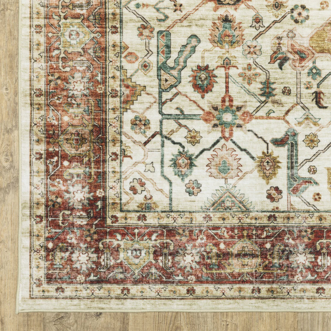 Oriental Weavers Sumter SUM05 Ivory/Red Area Rug