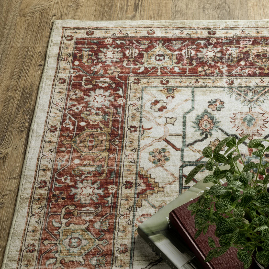 Oriental Weavers Sumter SUM05 Ivory/Red Area Rug