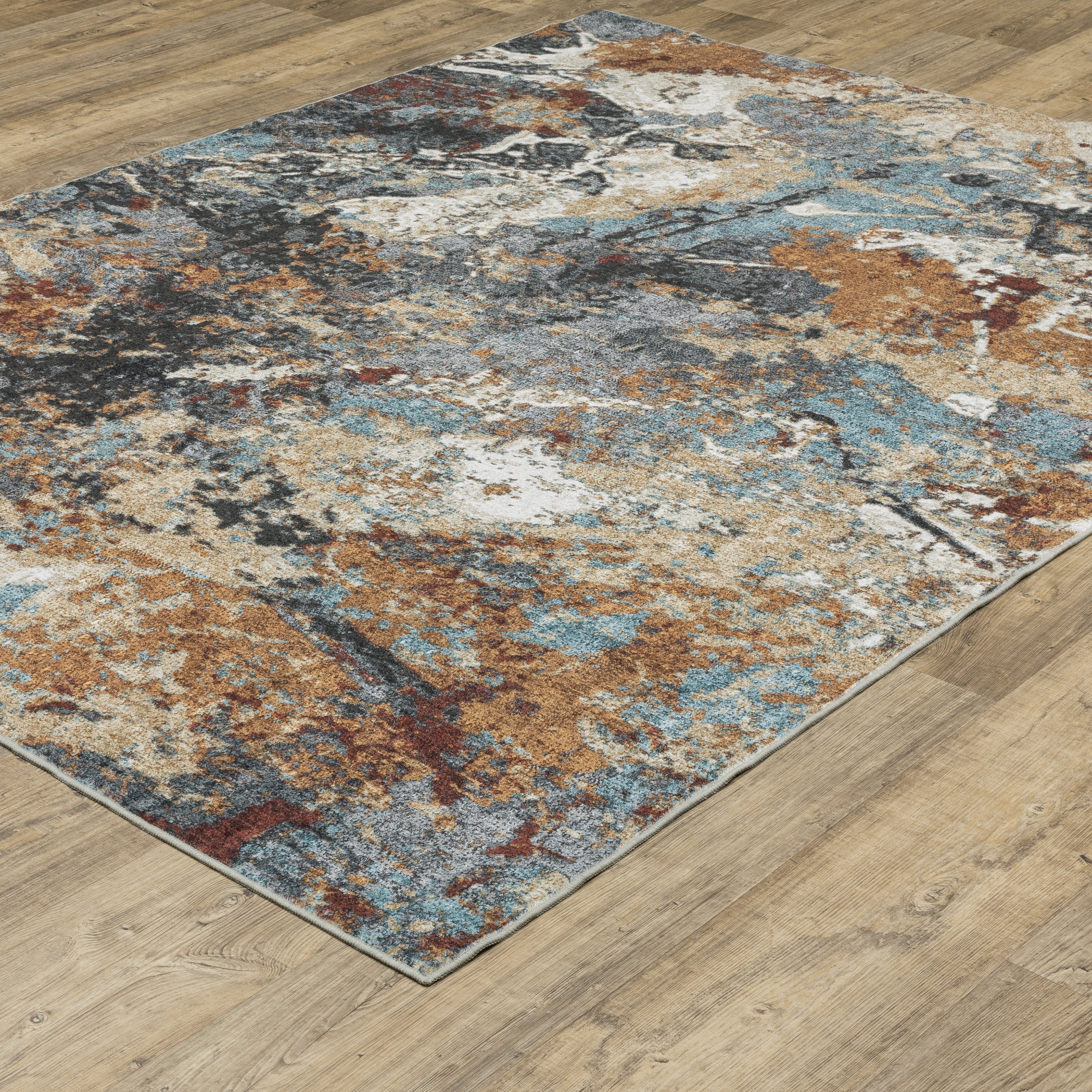 Oriental Weavers Sumter SUM13 Blue/Rust Area Rug