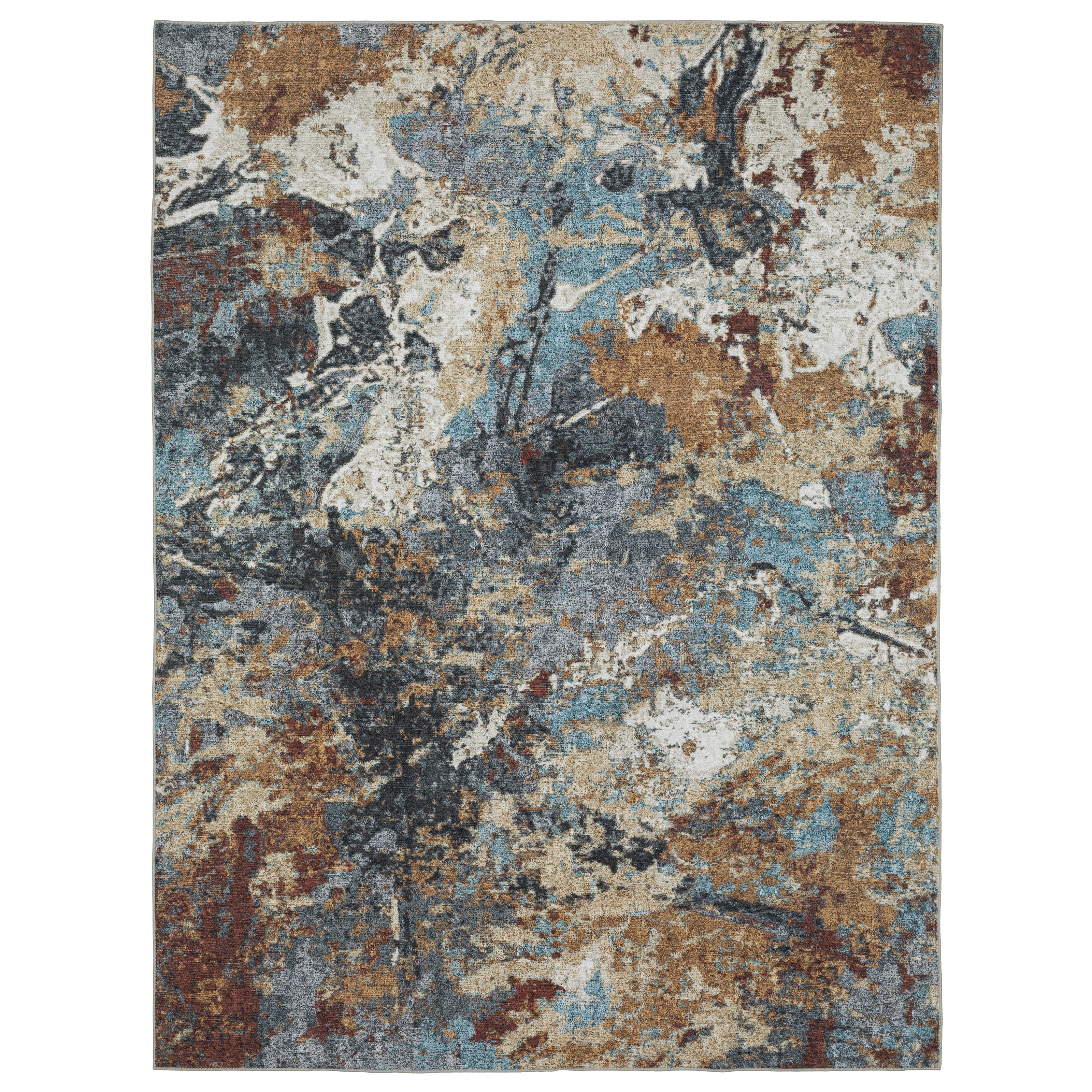 Oriental Weavers Sumter SUM13 Blue/Rust Area Rug