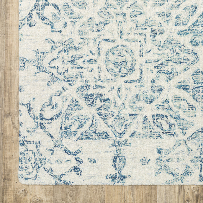 Oriental Weavers Tallavera 55603 Blue/Ivory Area Rug